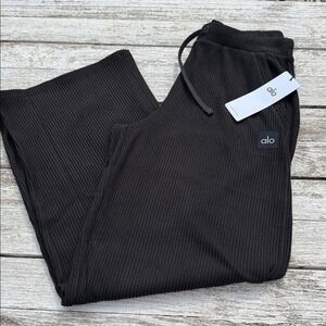 ALO Muse Wide Leg Pant - Black SIZE XXS NWT
